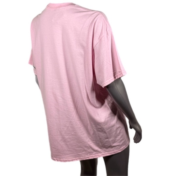 Light Pink Graphic Tee Cute Skeleton Lady Coffee Love Language - Picture 5 of 12